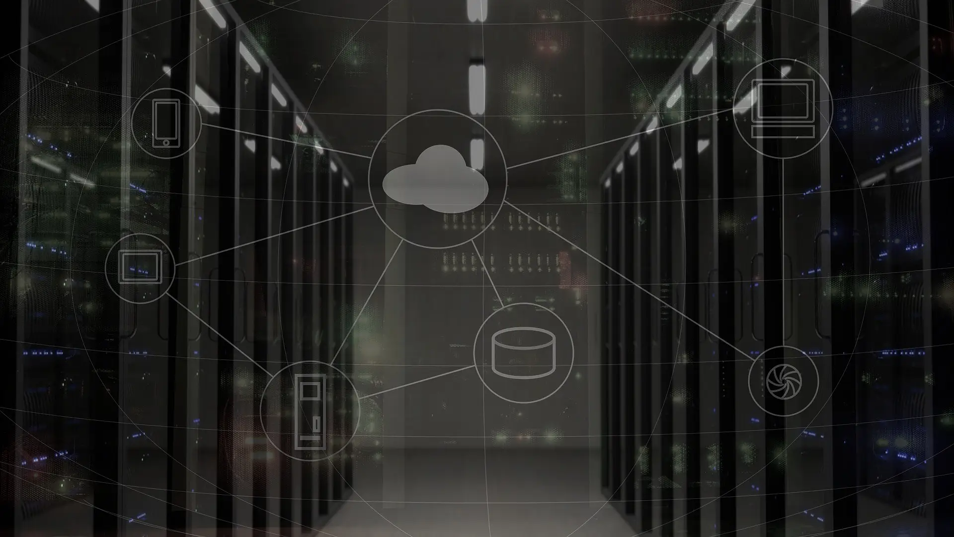 Vernetzte Server im Rechenzentrum